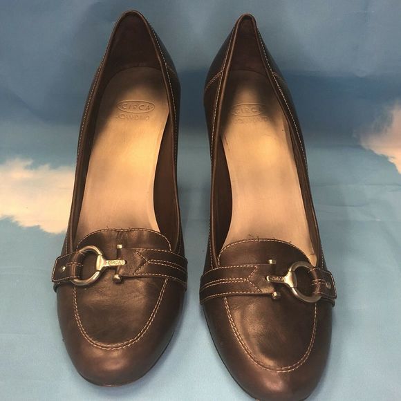 Circa Joan And David Brown Leather Pump Size 9.5 - Picture 4 of 8